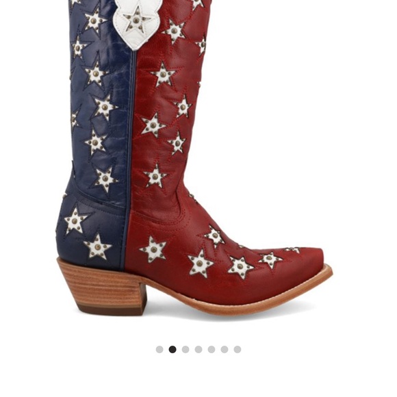 Black Star Red White and Blue boots - Picture 5 of 6